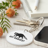 Wasbever met hondsdolheid sleutelhanger (Voorkant Rechts)