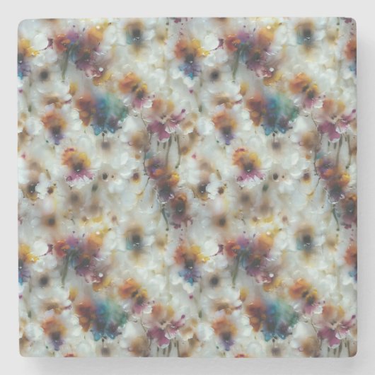 wasbloemblaadje stenen onderzetter (Voorkant)