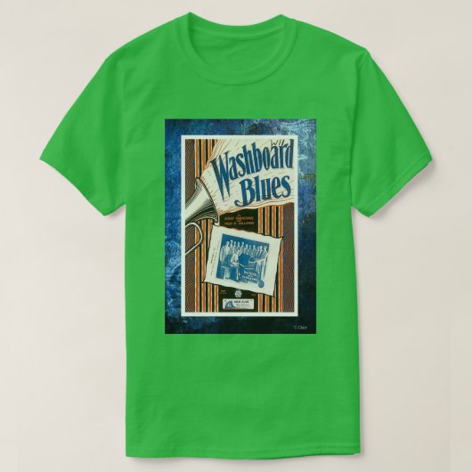 Wasbord Blues Piano Sheet Music (2) T-shirt (Design voorkant)