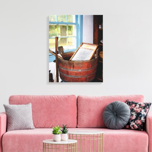 Wasbord Canvas Afdruk (Insitu (Woonkamer))