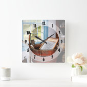 Wasbord Vierkante Klok (Huis)