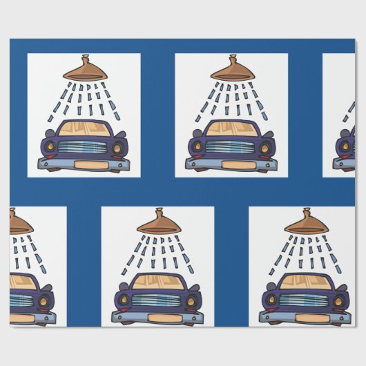 Wasbord voor auto cadeaupapier (Vlak)