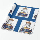 Wasbord voor auto cadeaupapier (Uitgerold)