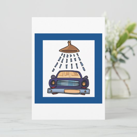 Wasbord voor auto kaart (Staand voorkant)