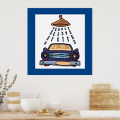 Wasbord voor auto poster (Keuken)