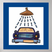 Wasbord voor auto poster (Voorkant)