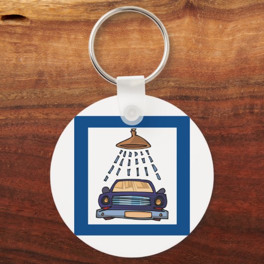 Wasbord voor auto sleutelhanger (Voorkant)