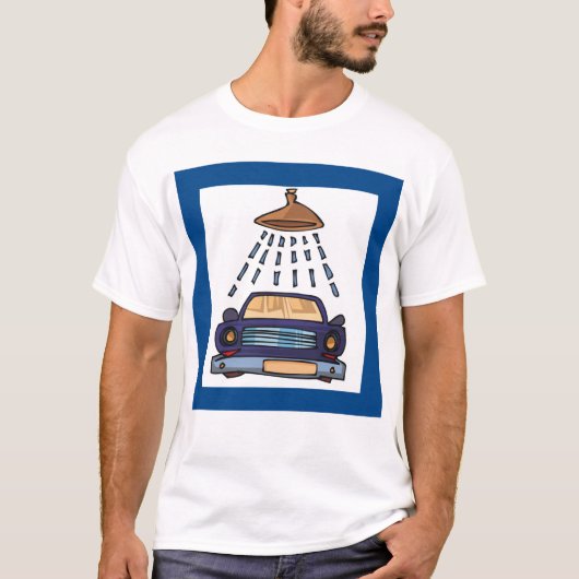 Wasbord voor auto t-shirt (Voorkant)