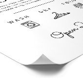 Wasbord voor wasruimte, kunstruimte voor nut poster (Hoek)