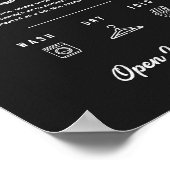 Wasbord voor wasruimte, kunststijl voor Utility Ro Poster (Hoek)