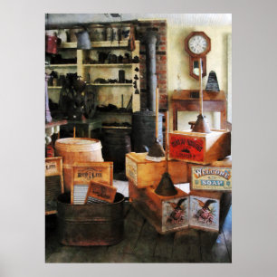 Wasborden en zeep poster