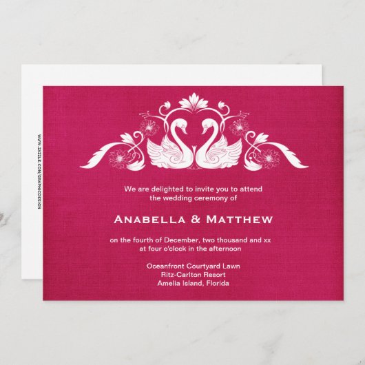 Wasbruiloft Kaart (Voorkant / Achterkant)