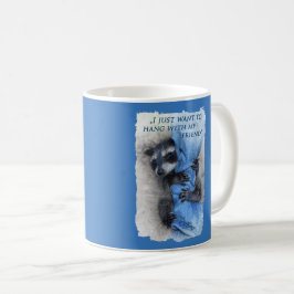 Waschbär  -  Abhängen Koffiemok