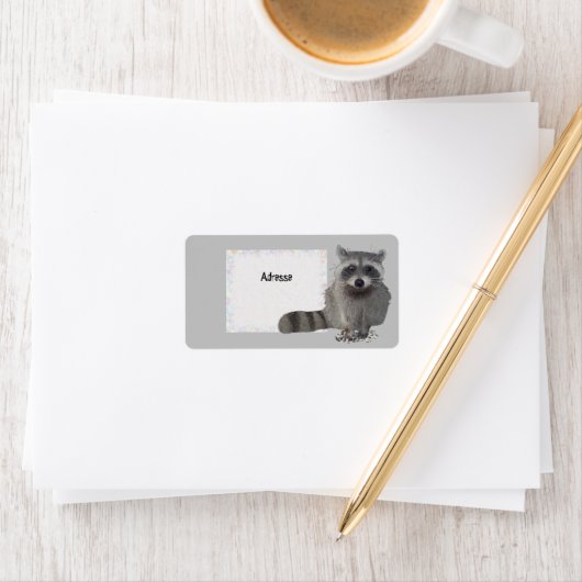 Waschbär Etiket (Insitu)