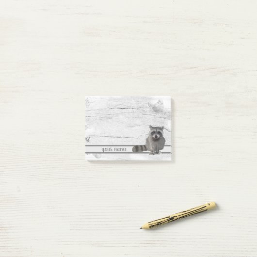 Waschbär Klebezettel Post-it® Notes (Op bureau)