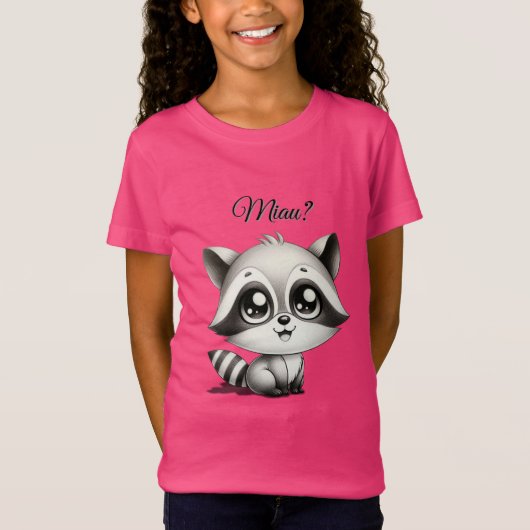 Waschbär meint er sei eine Katze T-shirt (Voorkant)