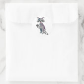 Waschbär mit Schaf Ronde Sticker (Tas)