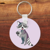Waschbär mit Schäfchen Sleutelhanger (Voorkant)