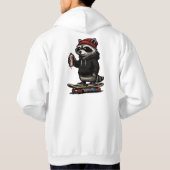 Waschbär Skate Graffiti Hoodie (Achterkant)