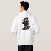 Waschbär Skate Graffiti Hoodie (Achterkant volledig)