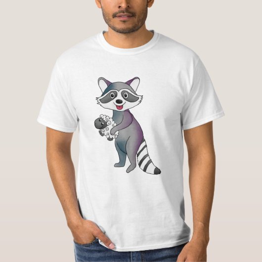 Waschbär und Schaf T-shirt (Voorkant)
