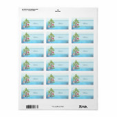 Waschbär unterm Baum Adressaufkleber Etiket (Full Sheet)