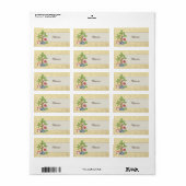 Waschbär unterm Baum Etiket (Full Sheet)