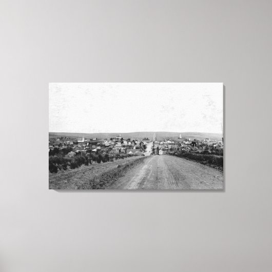 Wasco, Oregon Vods Oogoog Uitzicht Foto Canvas Afdruk (Voorkant)