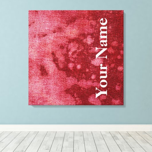 Wasd Denim Design #10 op Emporio Moffa Canvas Afdruk (Insitu (Houten vloer))