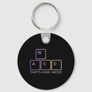Wasd Gaming Design - Iconisch toetsenbord voor pc- Sleutelhanger