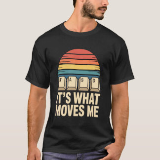 WASD Het Is Wat Me Beweegt Gamer T-Shirt | Grappig