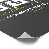 Wasd Het Is Wat Me Beweegt .grappige Pc Gamer Comp Poster (Hoek)