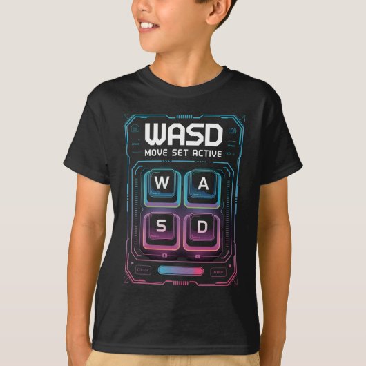 wasd pc-gamer t-shirts (Voorkant)