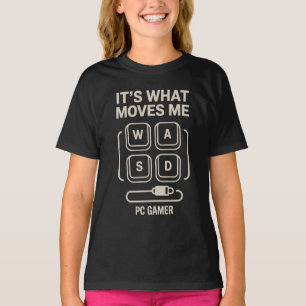 WASD PC-gamer T-shirts voor gamers en streamers