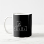 Wasd Pc Gamer Toetsen Computer Gaming Cadeau Koffiemok (Links)