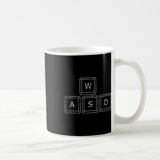 Wasd Pc Gamer Toetsen Computer Gaming Cadeau Koffiemok (Rechts)