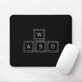 Wasd pc-gamertoetsen computer gamecadeau muismat (Met muis)