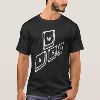 WASD PC-videospeler Gaming-toetsenbord Desktop-pc T-shirt