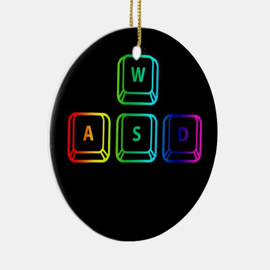 WASD-toetsenbord - Computer Gamer PC Gaming Keramisch Ornament (Rechts)