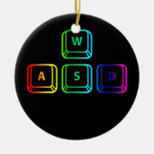 WASD-toetsenbord - Computer Gamer PC Gaming Keramisch Ornament (Voorkant)