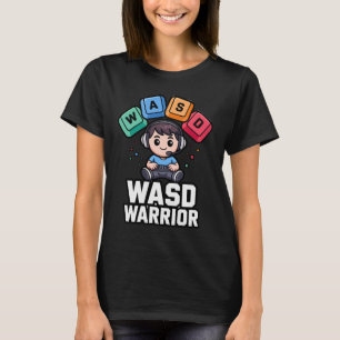 WASD Warrior PC-gamer T-shirts voor gamen