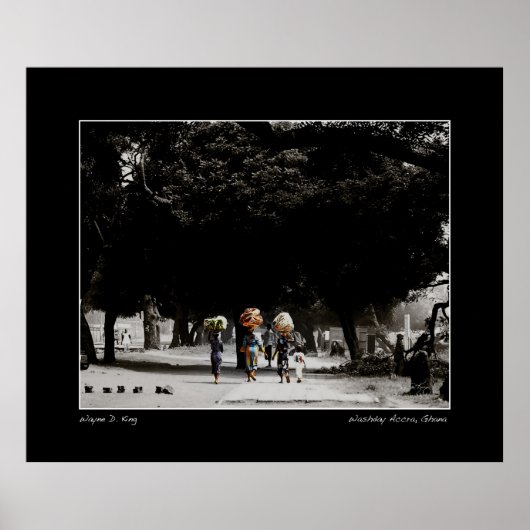 Wasdag in Accra Ghana Poster (Voorkant)