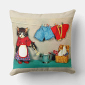 wasdag voor tabby kitten kussen (Achterkant)