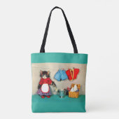 wasdag voor tabby kitten tote bag (Achterkant)