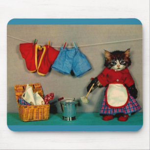 wasdag voor tafel kitten RPPC Muismat
