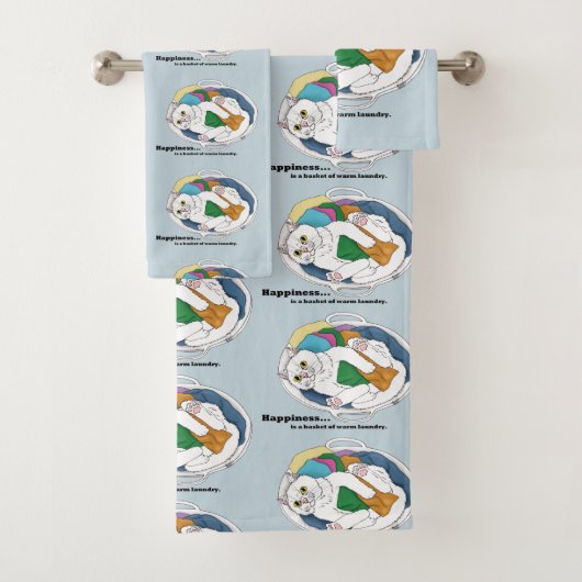 Wasdagkat Bad Handdoek (Insitu)