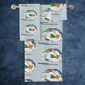 Wasdagkat Bad Handdoek