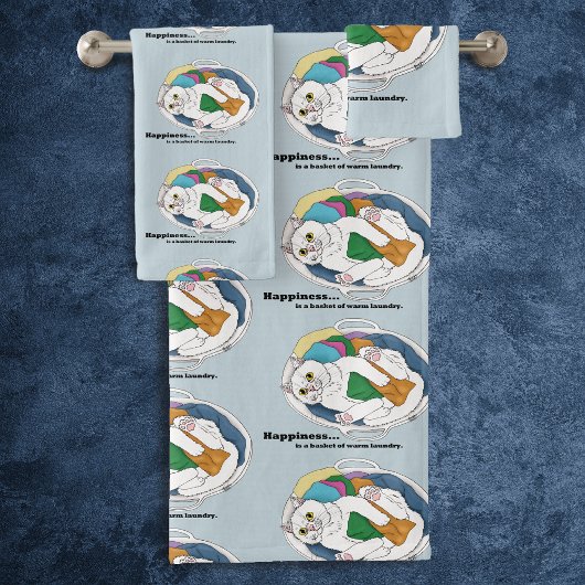 Wasdagkat Bad Handdoek