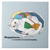 Wasdagkat Tegeltje (Voorkant)