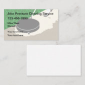 Wasdiensten voor drukreiniging visitekaartje (Voorkant / Achterkant)